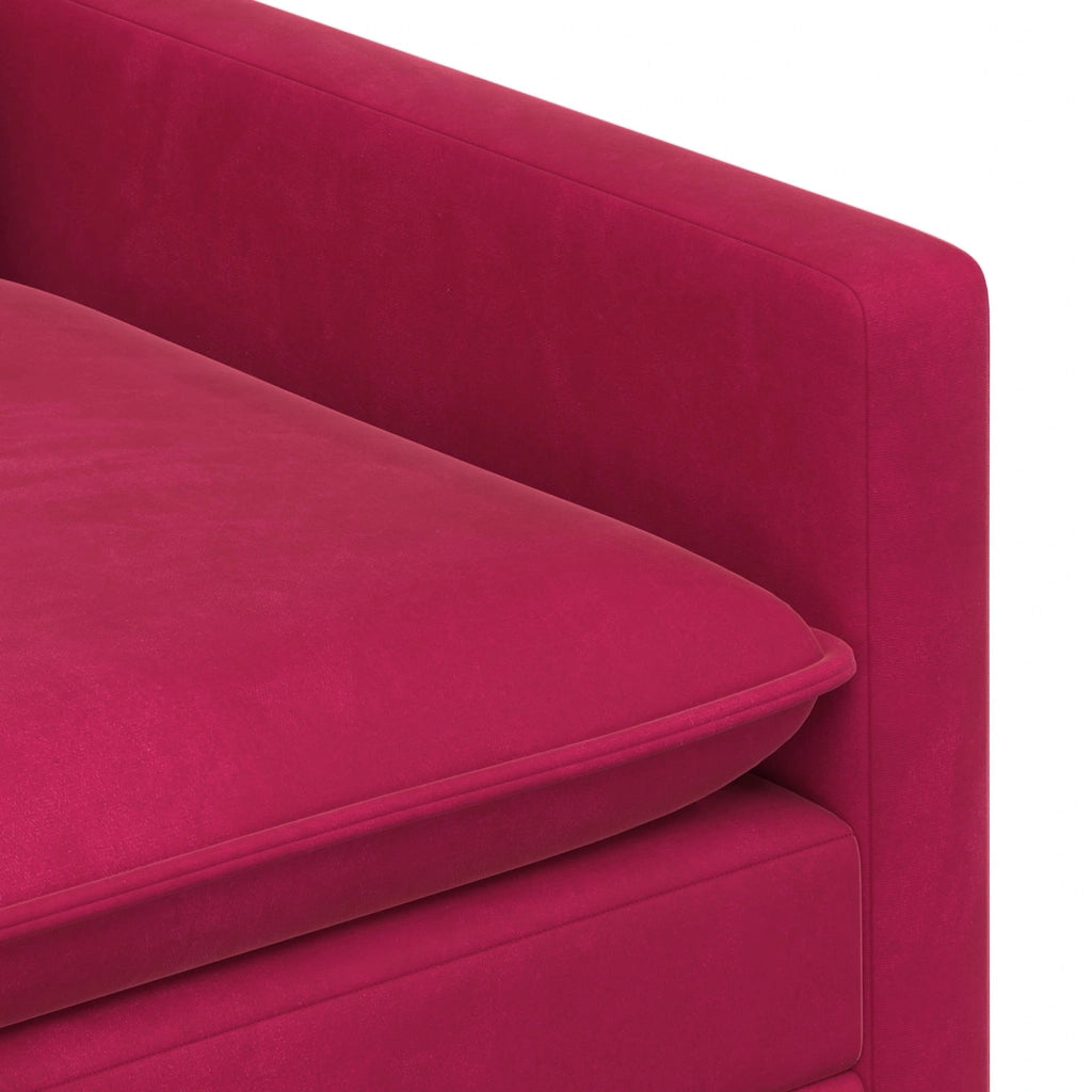 Set di divani 2 pz Rosso Vino Velluto 3417029