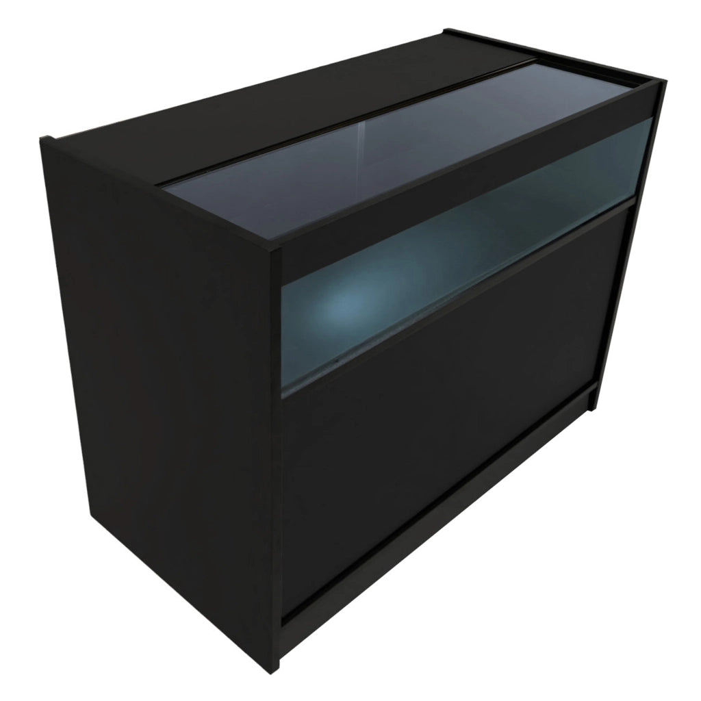 Set Banconi Nero Hyperion LED K1200 B1200 LM60 TB60 con Serrature e Vetrina