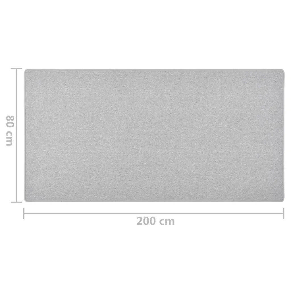 Tappeto del soggiorno | Tappeto Corsia Grigio Chiaro 80x200 cm
