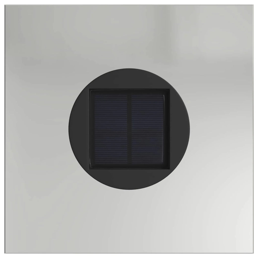 Faro LED solare per sentieri 2 pz Argento Acciaio zincato CFW5372565