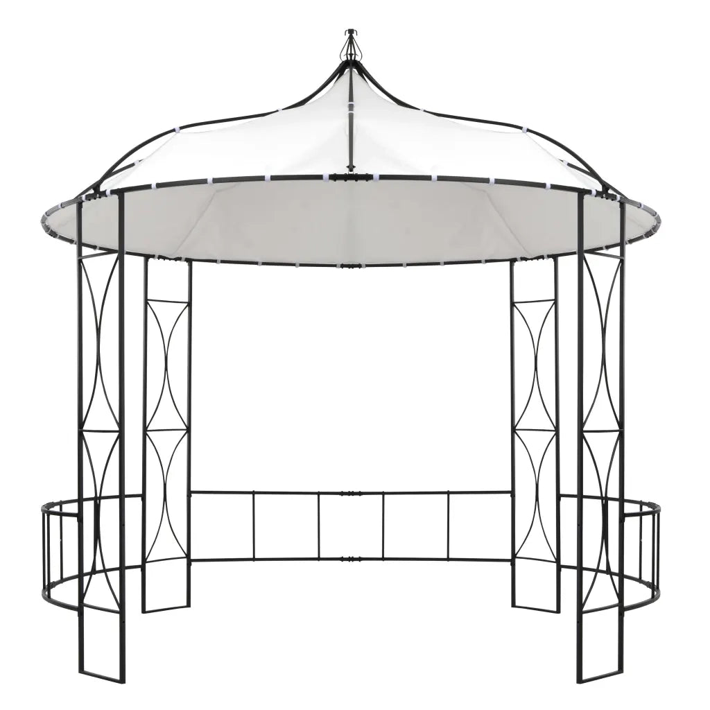 Gazebo 300x290 cm Bianco Rotondo 310030