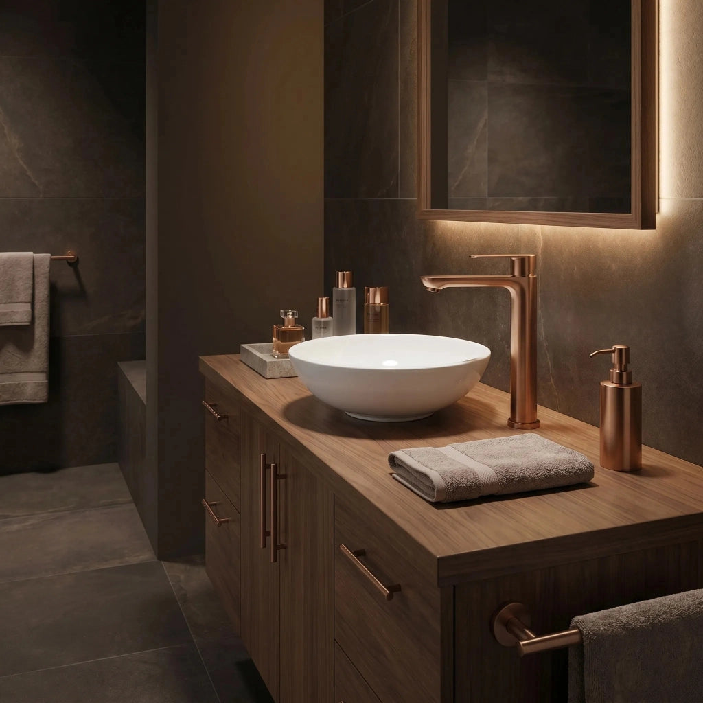 Rubinetto Da Bagno Rea Logan Brush Copper