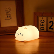 Lampada da Notte per Bambini - 7 Colori LED - Portatile - Silicone Kawaii Lampada da Notte