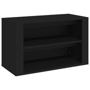 Scarpiera | Mobile per scarpe Nera 75x35x45 cm in Legno Multistrato
