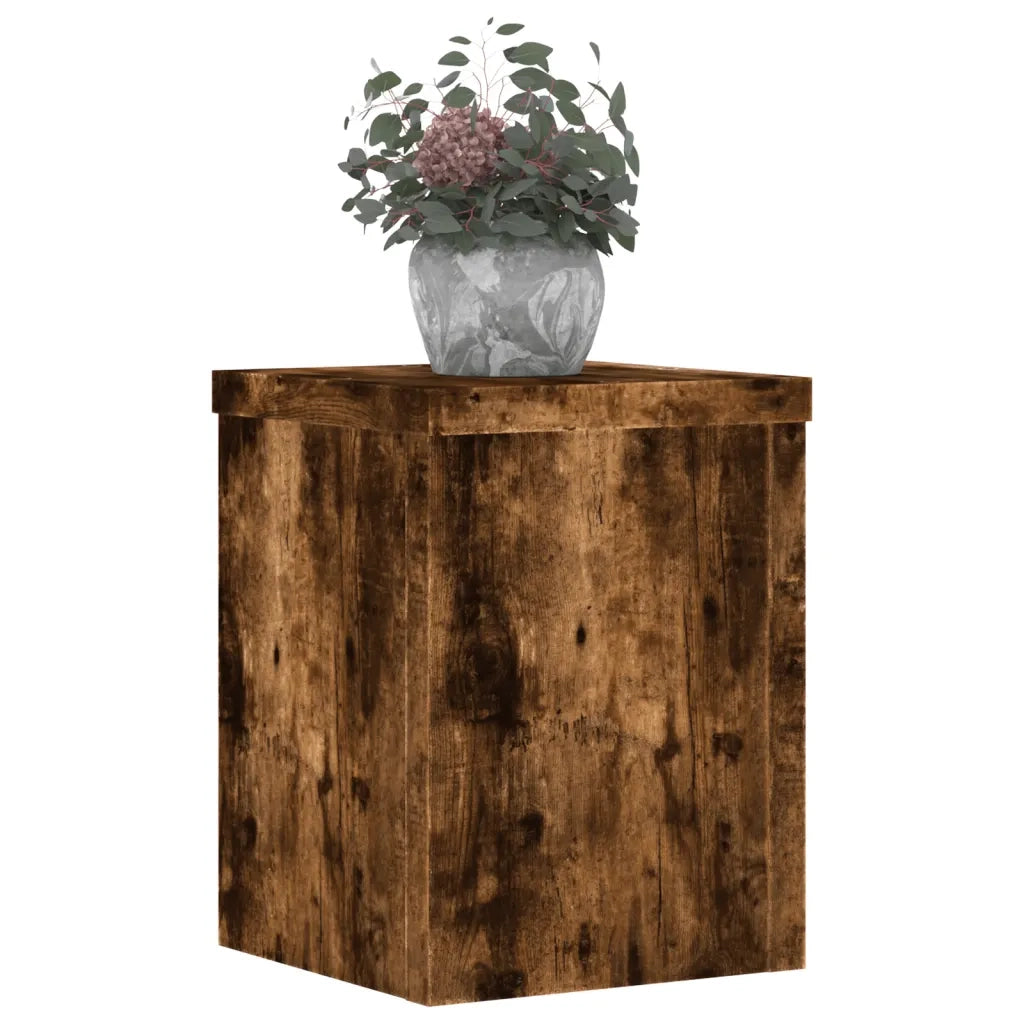 vidaXL Supporti per Piante 2 pz Rovere 15x15x20 cm Legno Multistrato