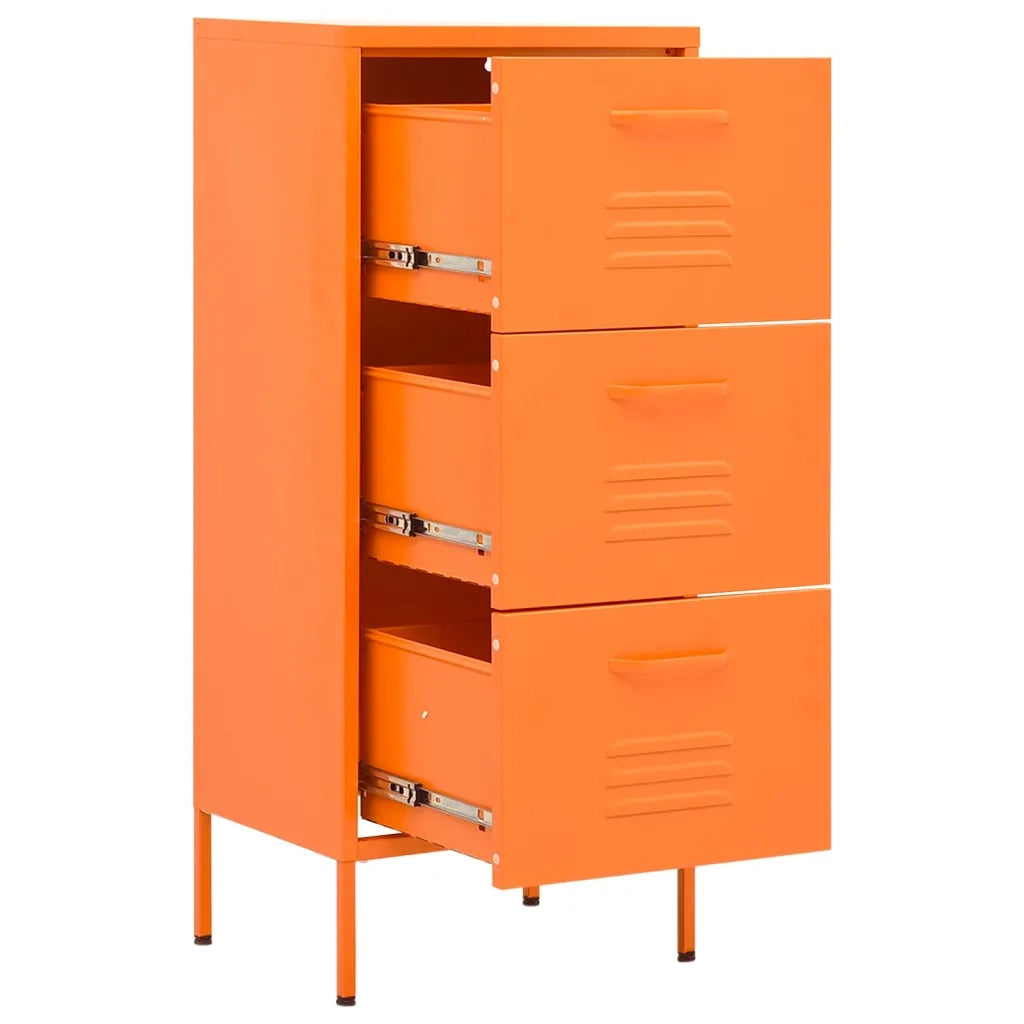 Armadietto Arancione 42,5x35x101,5 cm in Acciaio 336183
