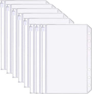 Binditore per Documenti A6 - Acqua Resistente - 6 Fessure - Chiusura con Cerniera - Duraturo - Progettato per essere Transparente - Tasca per Documenti