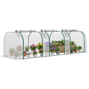Serra da Giardino Tunnel ¨C zephmum ¨C 295x100x80 cm Acciaio Plastica Trasparente