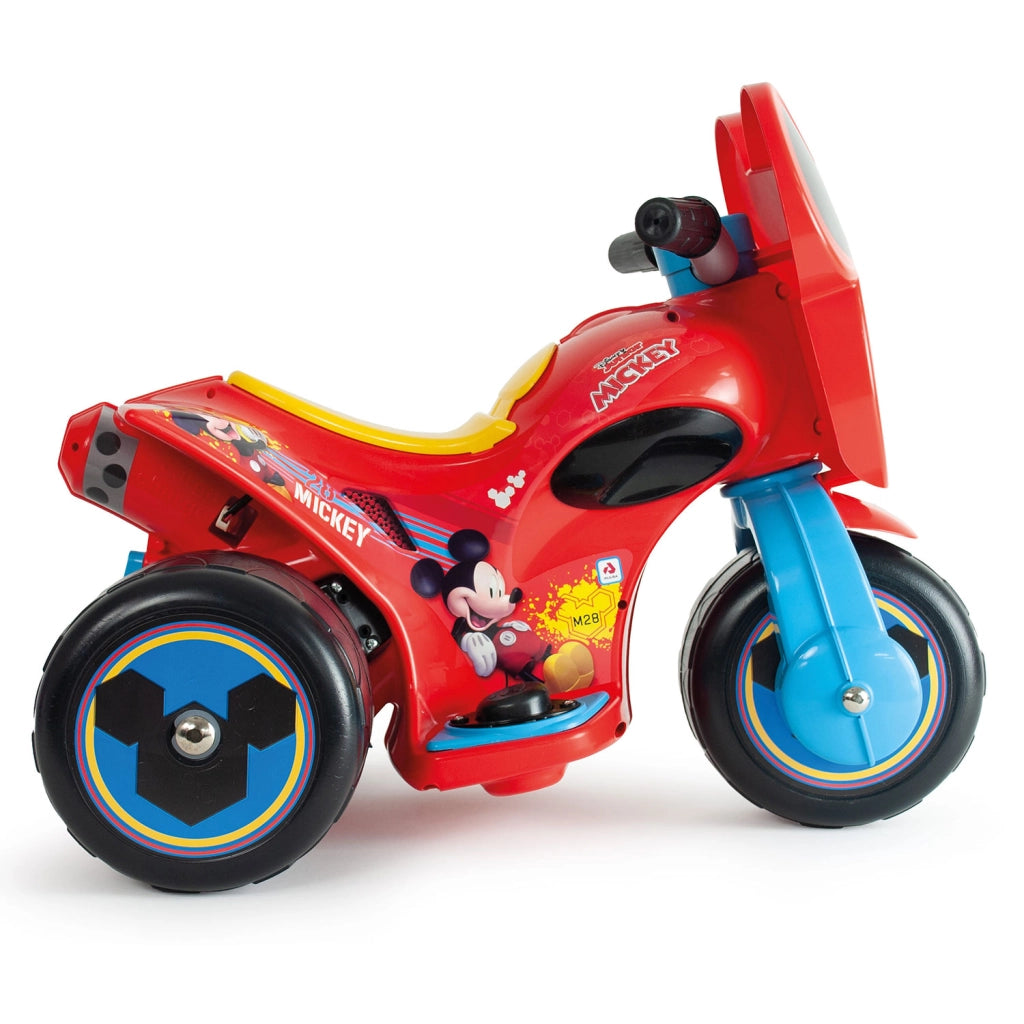 Triciclo Elettrico per Bambini 6V Samurai Disney Mickey Mouse Fino a 2–3 km/h Rosso