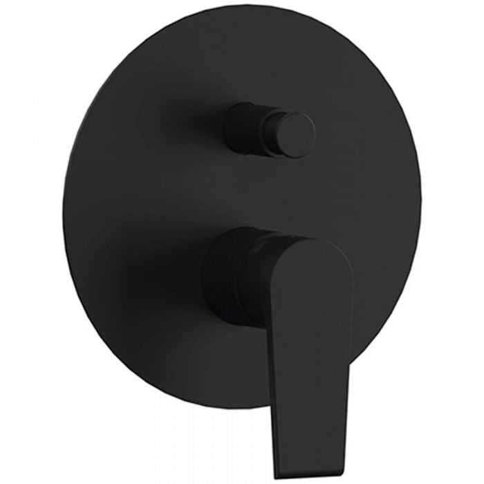 Miscelatore incasso doccia con deviatore Rubinetterie Mariani linea Artic Nero opaco