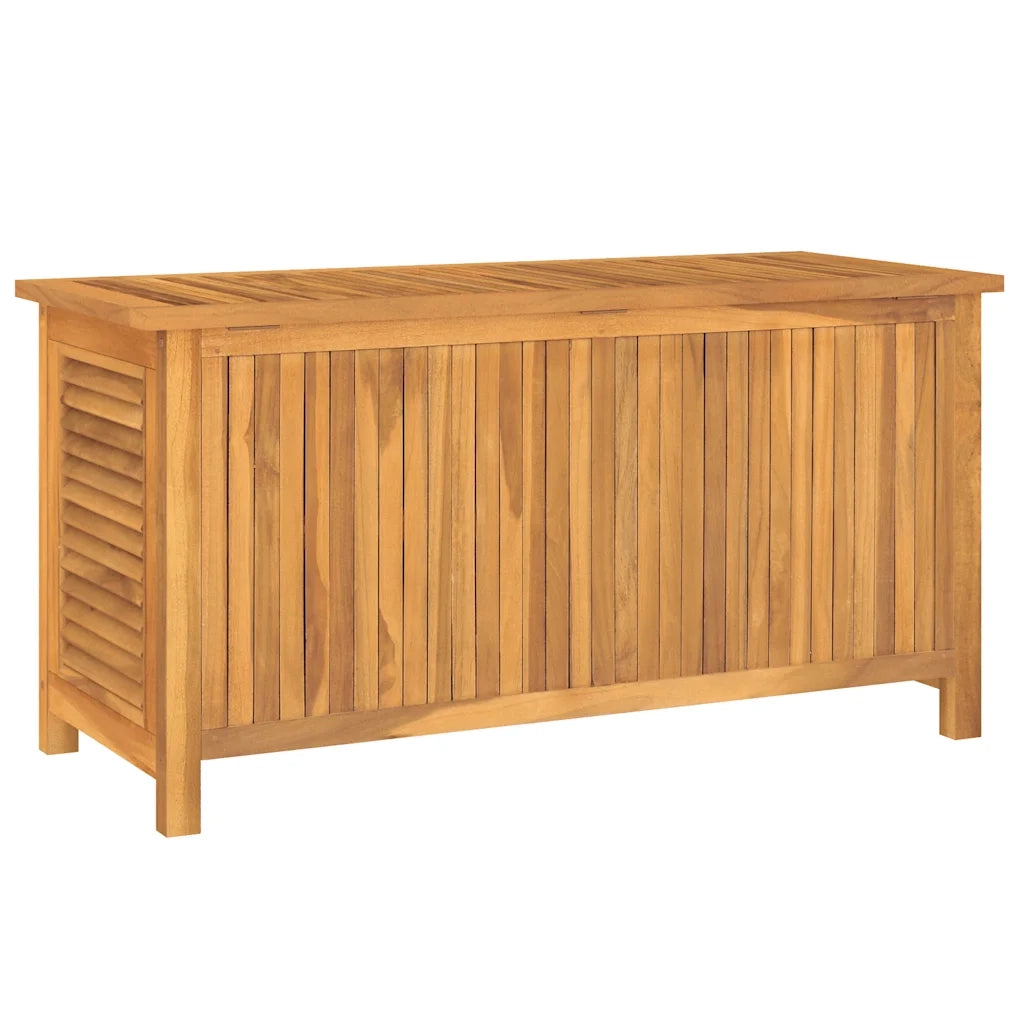 Contenitore Giardino-Cassapanche da esterno con Borsa 114x50x58cm Legno Massello Teak