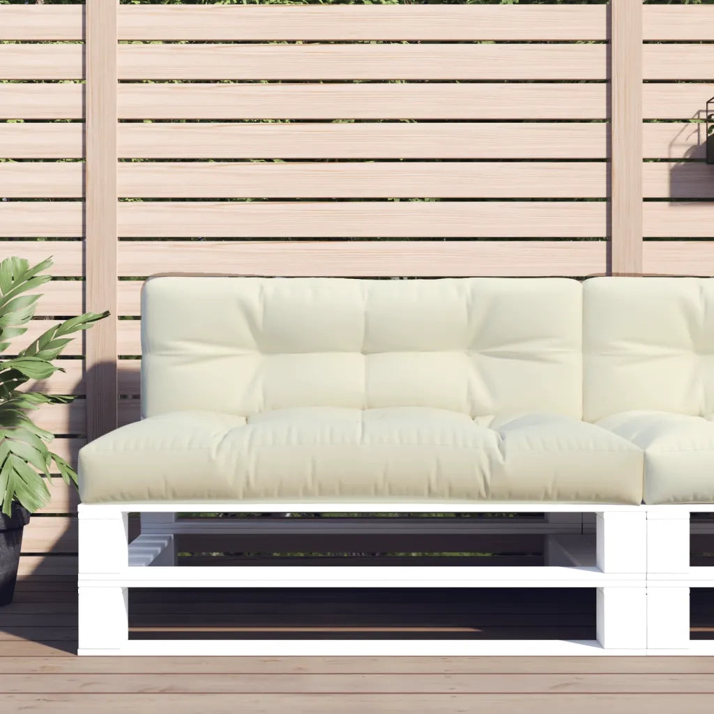 Cuscino per Pallet Crema 120x40x12 cm in Tessuto 314474