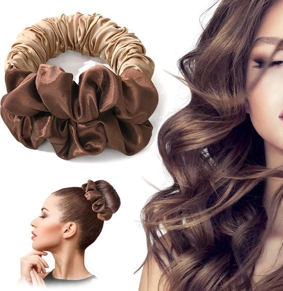 Krulband per Capelli - Fascia per Capelli - Fascia per Capelli morbida - Krultang per Capelli Lunghi 'S Notte (Marrone)