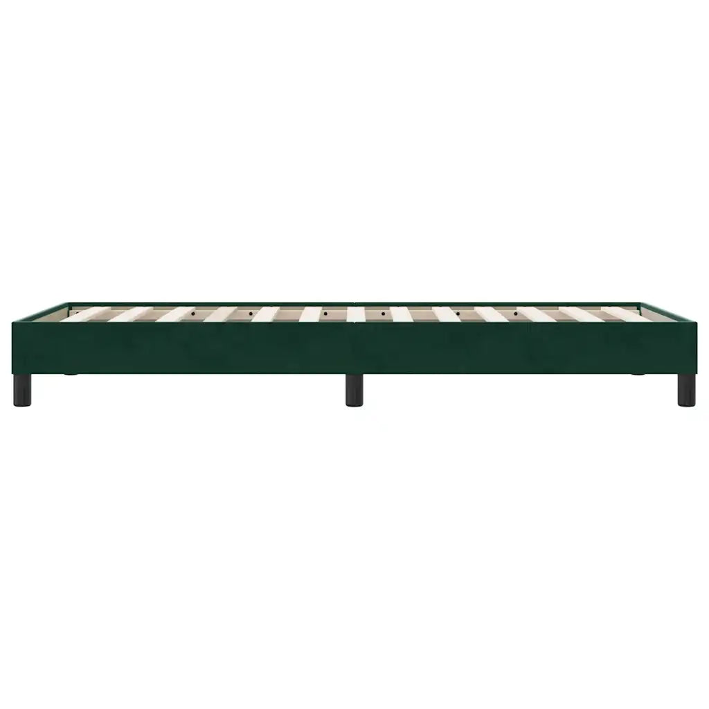 Giroletto senza Materasso Verde Scuro 80x220 cm in Velluto 4101382