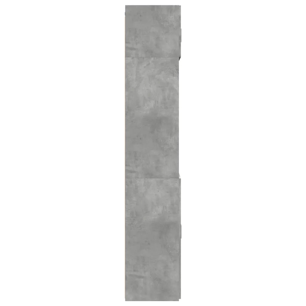 vidaXL Armadietto Grigio Cemento 70x42,5x225 cm in Truciolato