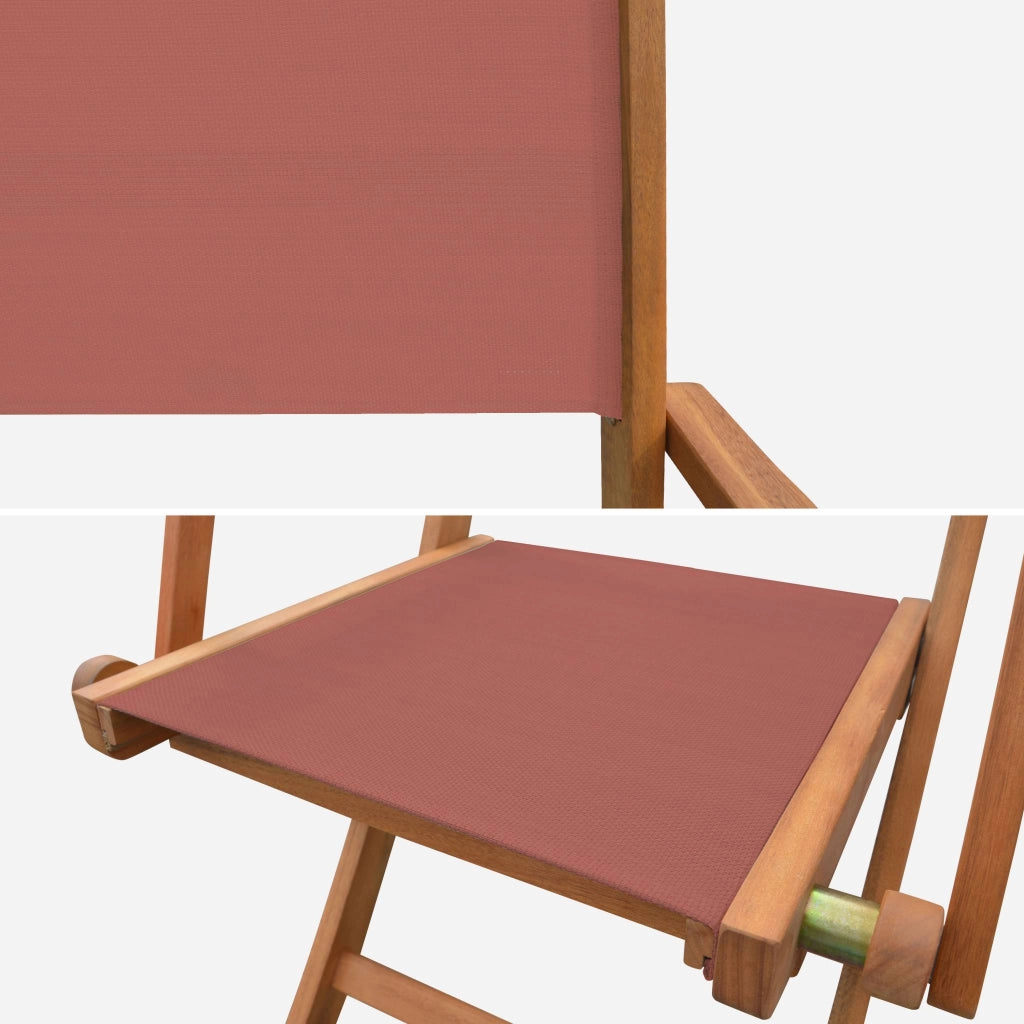 Set tavolo da giardino estensibile in legno con 10 sedie, marrone