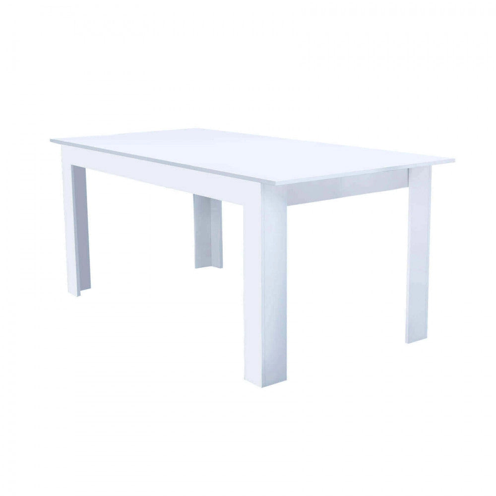 Tavolo Allungabile Gemma 160/200x90x75 h cm in Truciolare bilaminato Bianco