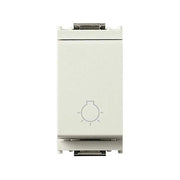 16081.B Pulsante con Simbolo Luce Bianco 1P No 10A Idea