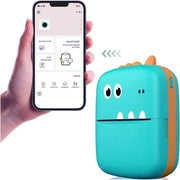 Stampante a batteria Mini Inchiostro Zero Bianco/Nero Stampa Ricaricabile - Stampante Termica con App per Immagini Etichette Testi