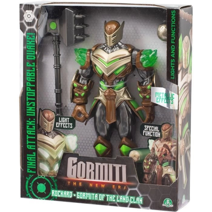 Figura articolata - GORMITI - Gormiti con attacco leggero Terra - Rockard - 27 cm - da 4 anni - GRV074