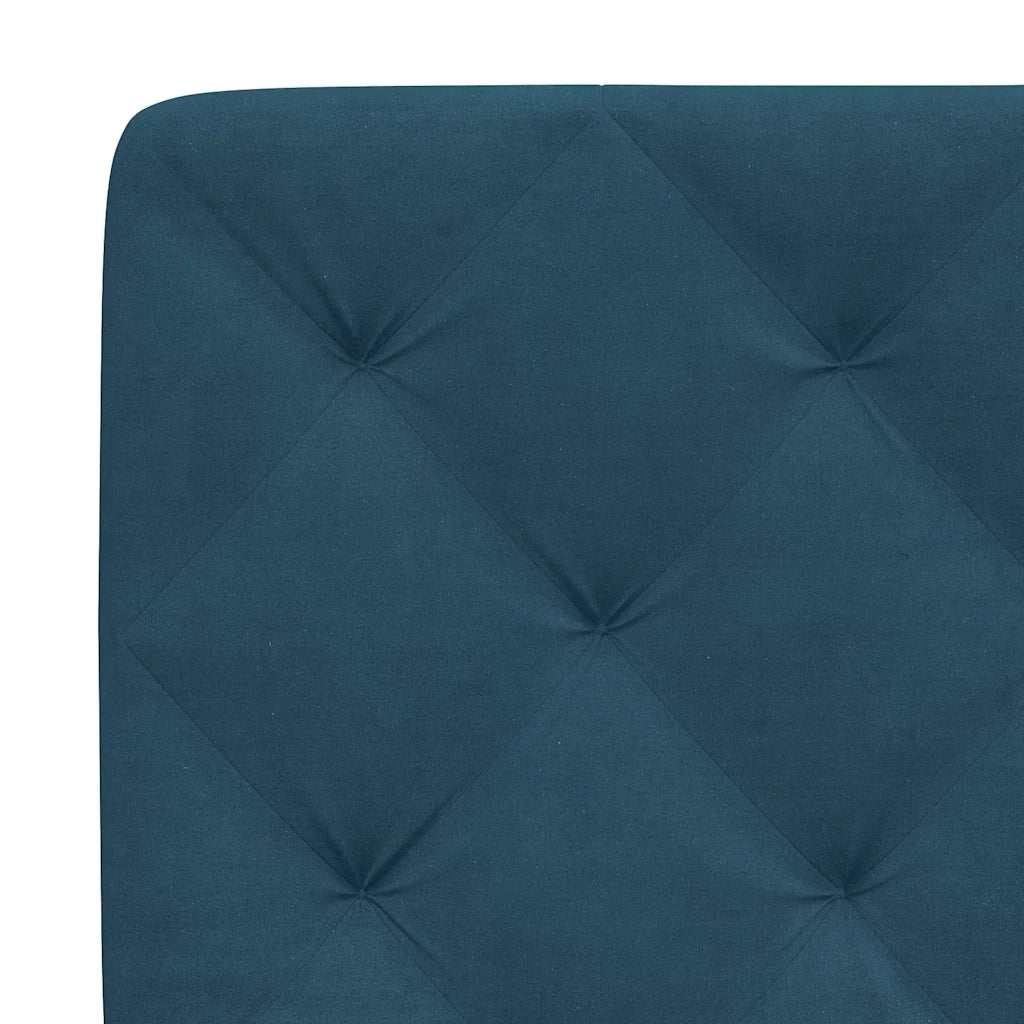 Giroletto senza Materasso Blu 140x190 cm in Velluto 3207921