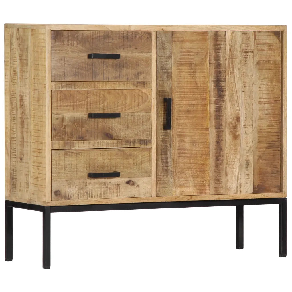 Credenza 88x30x71 cm Legno Massello di Mango