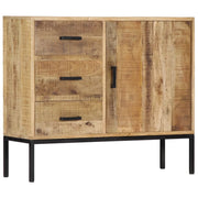 Credenza 88x30x71 cm Legno Massello di Mango