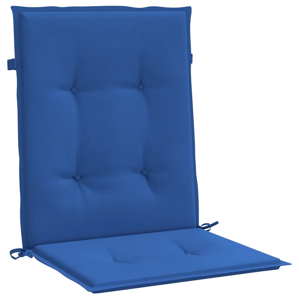 Cuscini per Sedia 6 pz Blu Reale 100x50x3 cm in Tessuto Oxford 314145