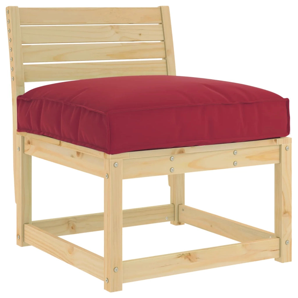 Cuscino Rosso Vino 80 x 80 x 12 cm Tessuto Oxford 42001514