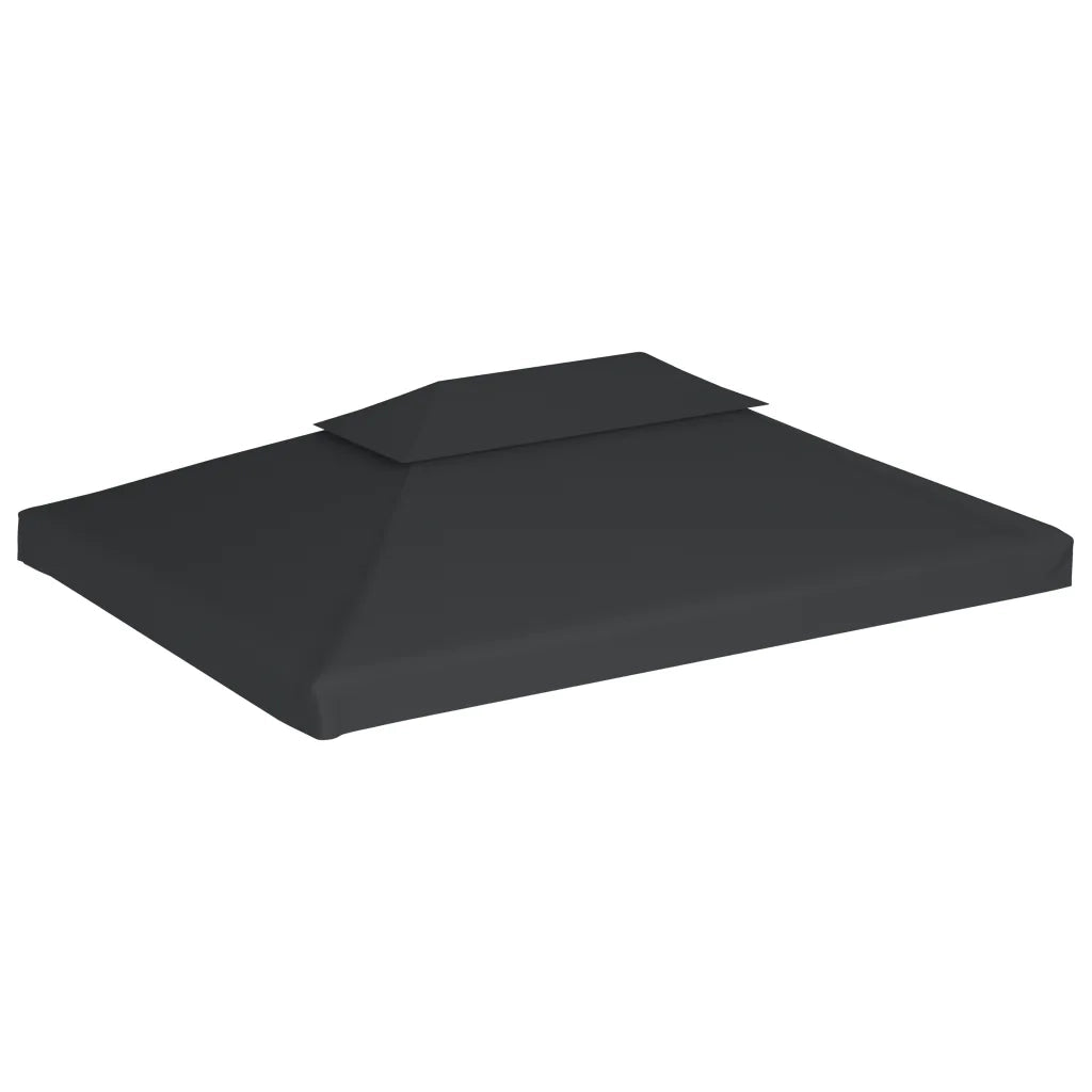 Copertura Superiore per Gazebo a 2 Strati 310g/mÂ²4x3m Antracitecod mxl 72946