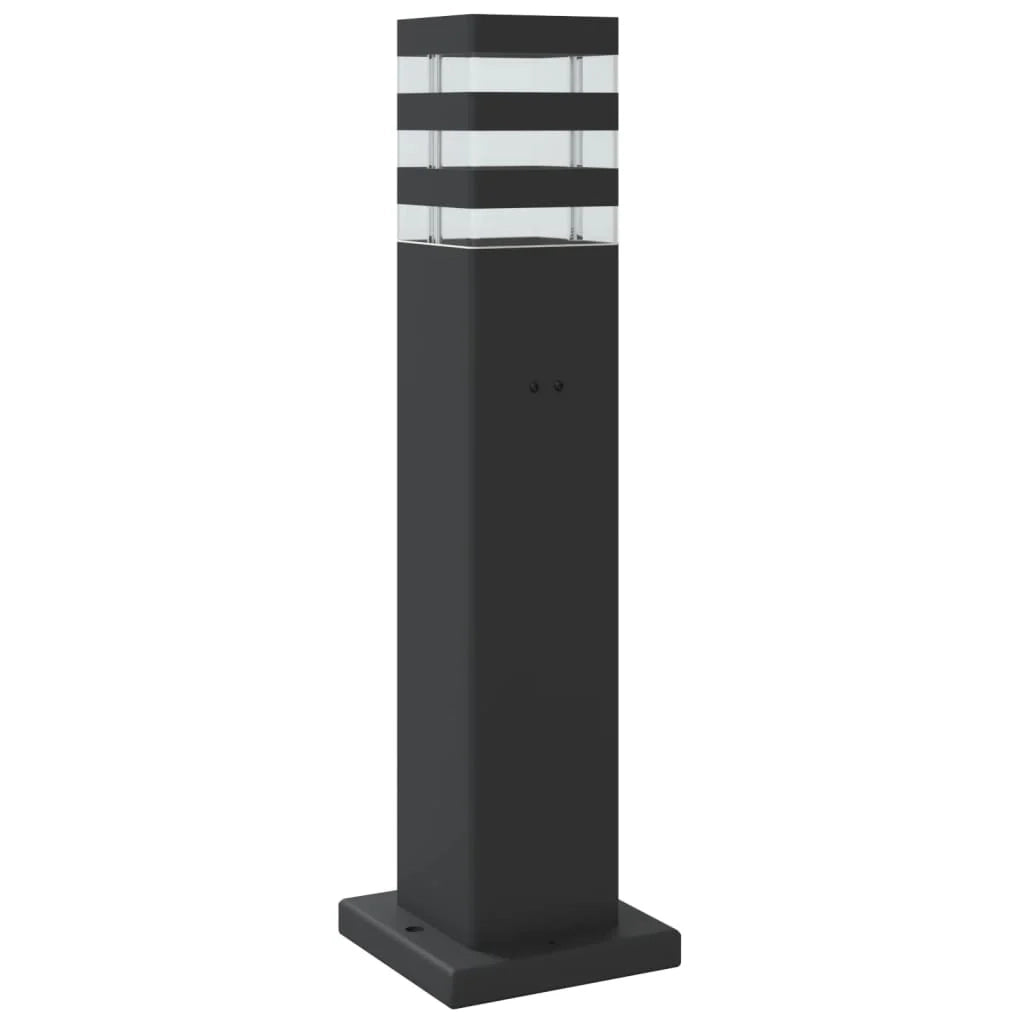 Lampade da terra per esterni 3 pezzi 50 cm alluminio nero 02_0042549
