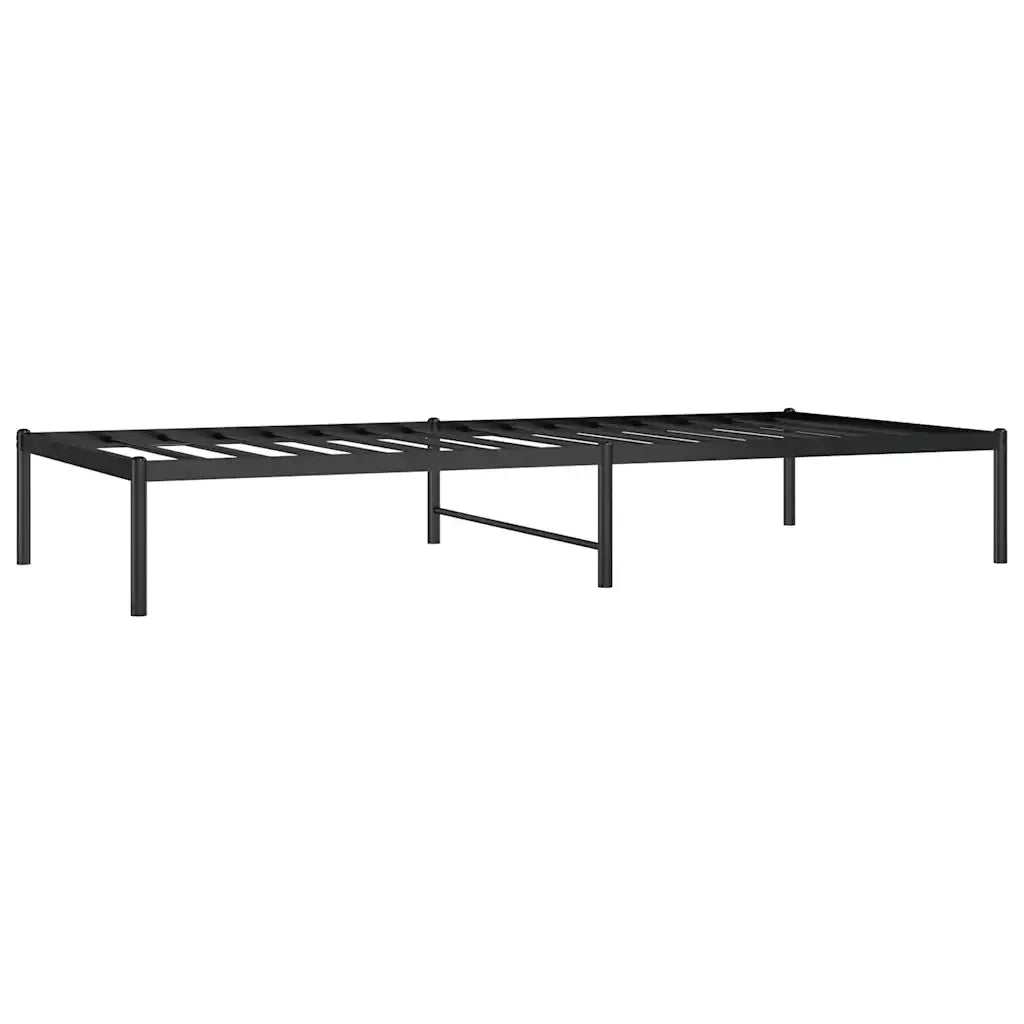 Giroletto-Struttura Letto in Metallo Nero 90x200 cm 177164