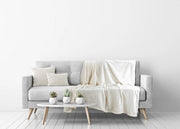 Morbido Plaid Coperta Pile Per Divano Singolo Matrimoniale Tinta Unita Panna - 1 Piazza - Panna