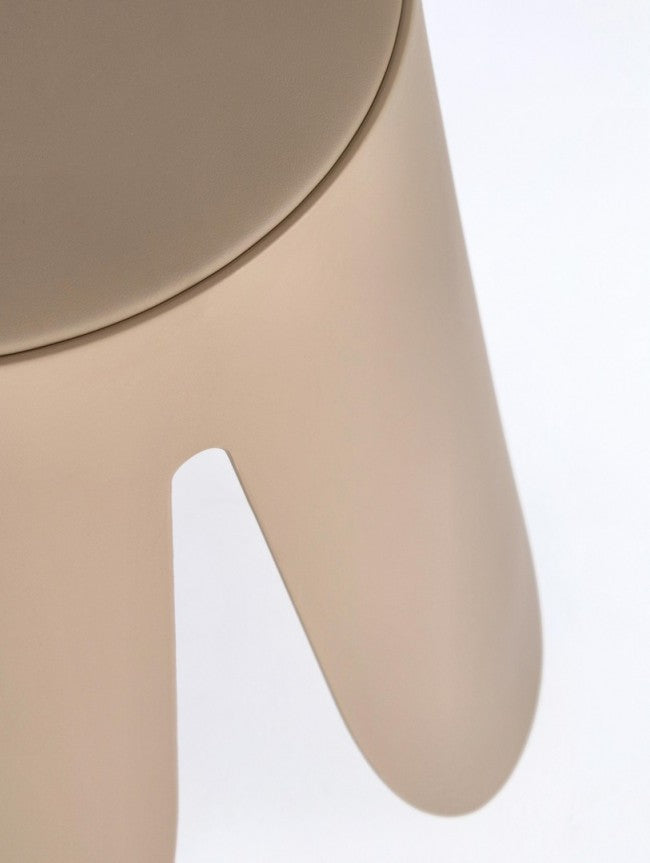 Set 4 Sgabelli  Ø37x47 cm in Similpelle Imogen Avorio