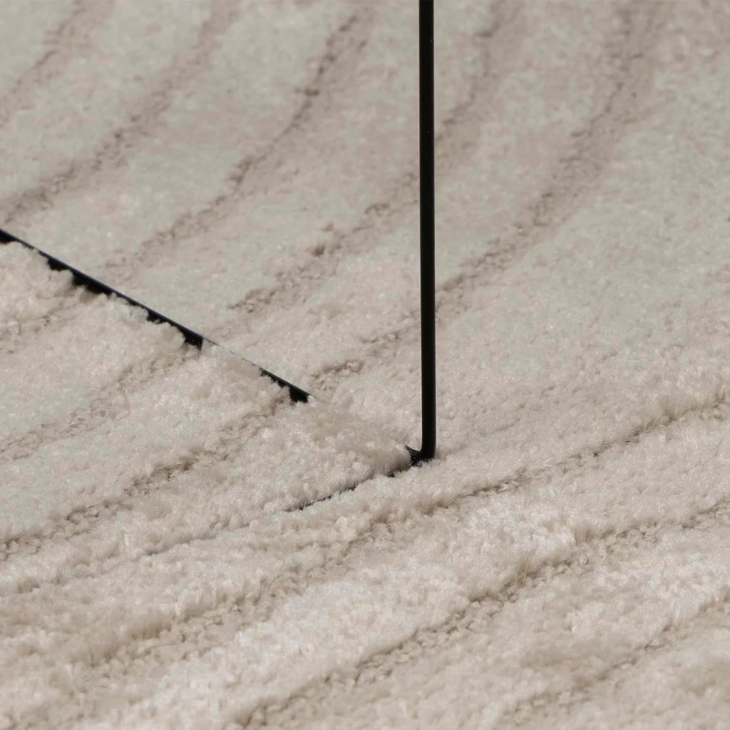 Tappeti per area Rotondo GALATI Beige Ø 160 CM Poliestere