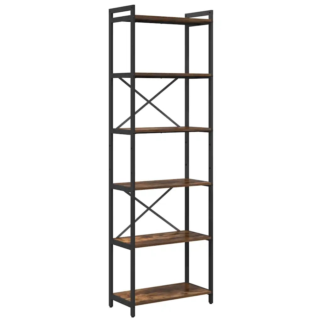 Libreria-Scaffale per Libri-Mobile di Stoccaggio Rovere fum¨¦ 40 x 30 x 85 cm Legno multistrato 791194