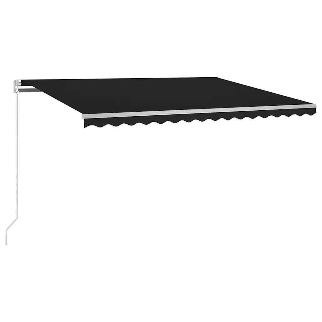 vidaXL Tenda Automatica con Sensore Vento e LED 350x250 cm Antracite