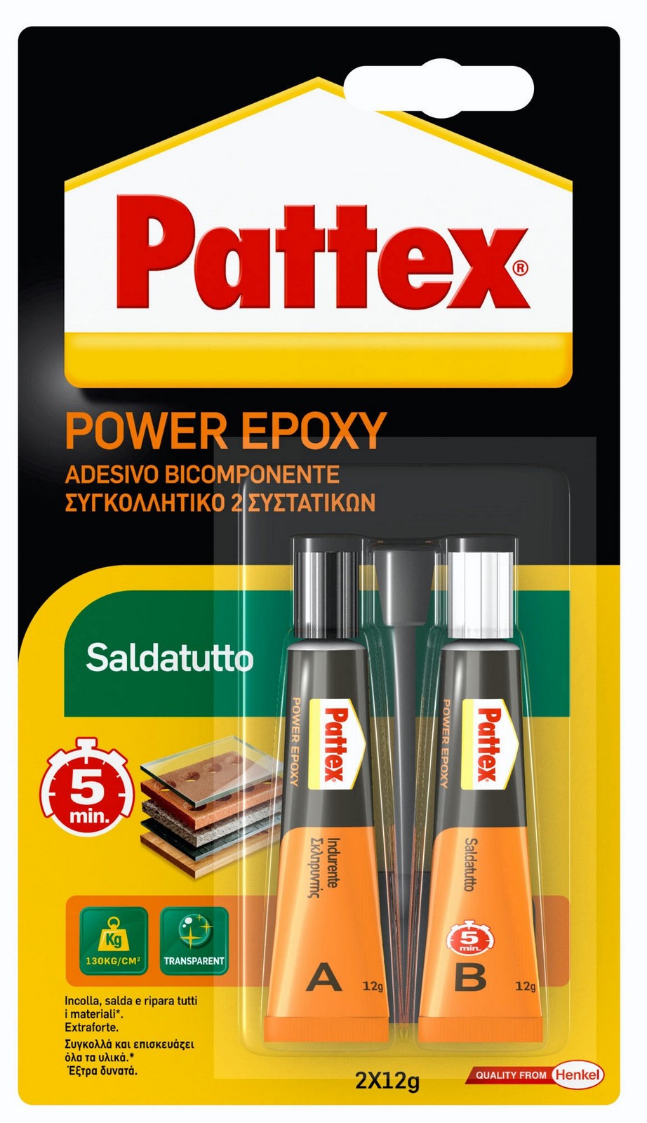 pattex saldatutto power epoxy bicomponente 24 g cod:ferx.86346
