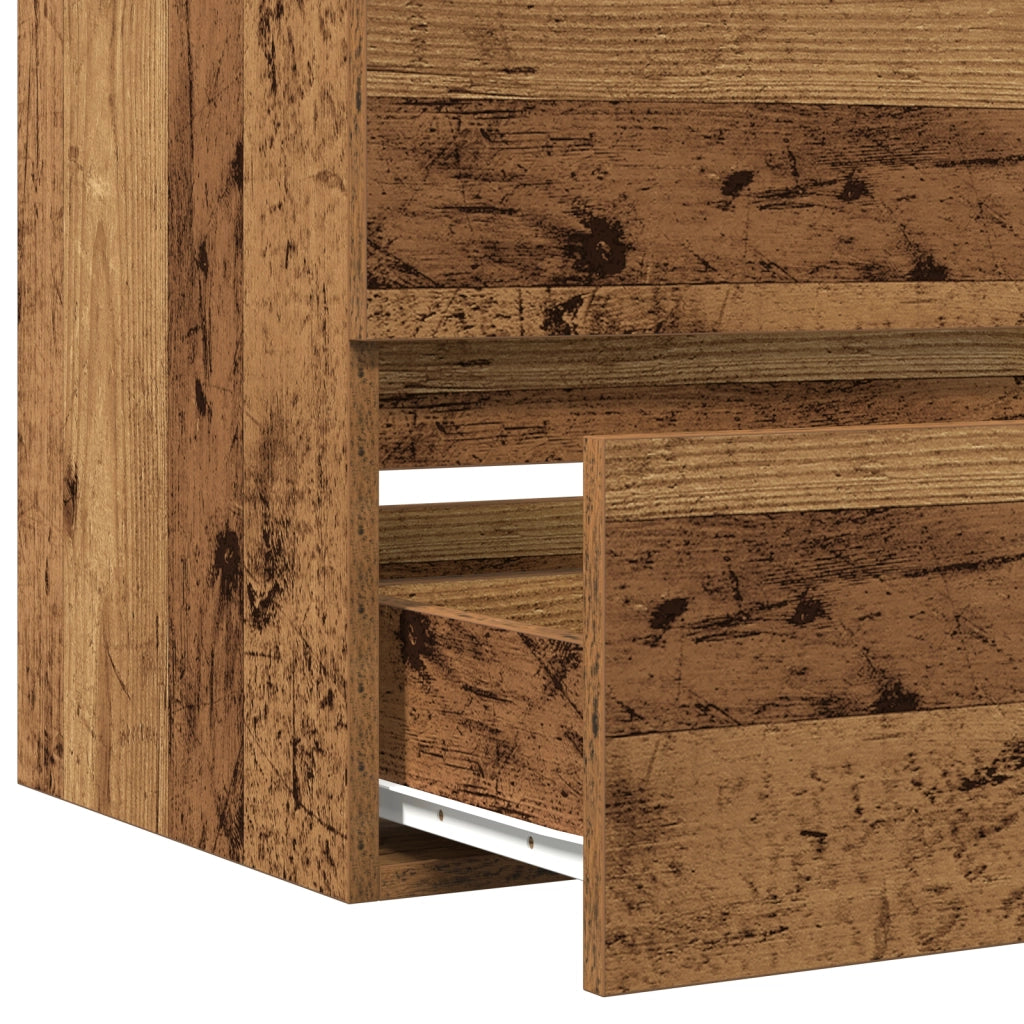 Mobile per Lavandino  con Lavabo Integrato in Legno Ingegnerizzato Nero