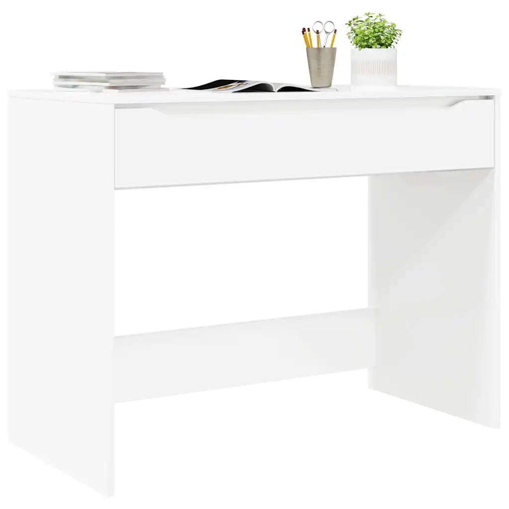 Scrivania Bianco Lucido 100 x 50 x 78 cm Legno ingegnerizzato 888941