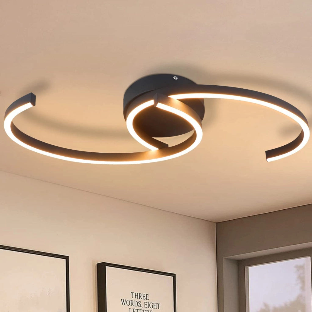 ZMH Lampada da soffitto a sospensione 2 luci corda lunari design 3000K per camera letto ufficio