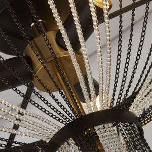 Lampadario Contemporaneo Baguette Acciaio Nero Policarbonato Ottone 3 Luci E14