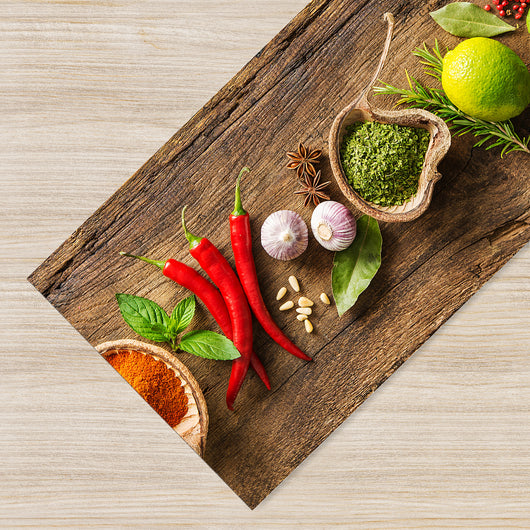 Tappeto passatoia fantasia made in Italy antiscivolo lavabile aderente Aromi - 50x350 cm