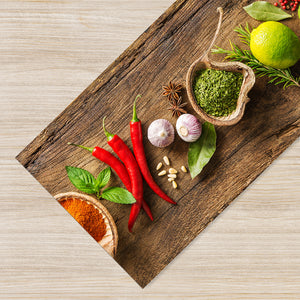 Tappeto passatoia fantasia made in Italy antiscivolo lavabile aderente Aromi - 50x600 cm