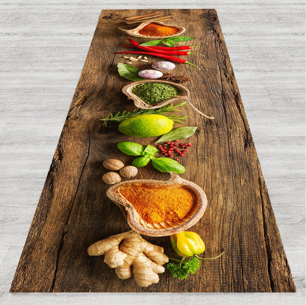 Tappeto passatoia fantasia made in Italy antiscivolo lavabile aderente Aromi - 50x500 cm