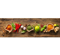 Tappeto passatoia fantasia made in Italy antiscivolo lavabile aderente Aromi - 50x400 cm