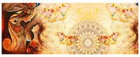 Tappeto passatoia fantasia made in Italy antiscivolo lavabile aderente Mandala Terra - 50x250 cm