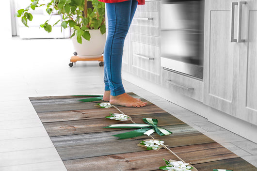 Tappeto passatoia fantasia made in Italy antiscivolo lavabile aderente GelsominoFiocchi - 50x200 cm