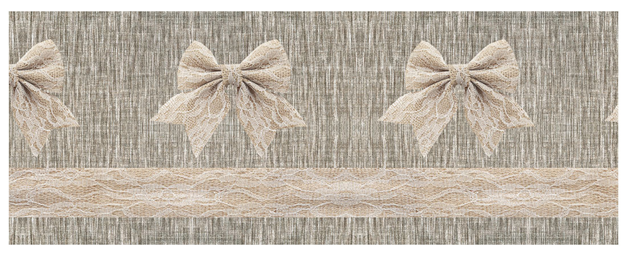 Tappeto passatoia fantasia made in Italy antiscivolo lavabile aderente FioccoBeige - 50x450 cm