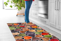 Tappeto passatoia fantasia made in Italy antiscivolo lavabile aderente SpezieCuori - 50x250 cm